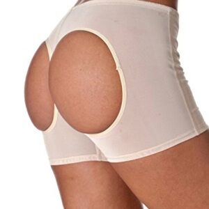 Riverberry Butt Lifter &amp; Tummy Control Boy Shorts, Beige Sz XXXL.